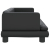 Sofa dla dzieci, czarna, 80x45x30 cm, sztuczna skóra