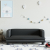 Sofa dla dzieci, czarna, 80x45x30 cm, sztuczna skóra