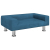 Sofa dla dzieci, niebieska, 70x45x26,5 cm, aksamit