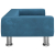 Sofa dla dzieci, niebieska, 70x45x26,5 cm, aksamit