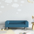Sofa dla dzieci, niebieska, 70x45x26,5 cm, aksamit