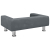 Sofa dla dzieci, ciemnoszara, 70x45x26,5 cm, aksamit