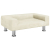 Sofa dla dzieci, kremowa, 70x45x26,5 cm, aksamitna