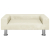 Sofa dla dzieci, kremowa, 70x45x26,5 cm, aksamitna