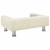 Sofa dla dzieci, kremowa, 70x45x26,5 cm, aksamitna