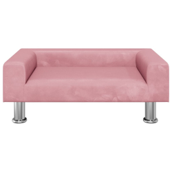 Sofa dla dzieci, różowa, 70x45x26,5 cm, aksamit