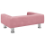 Sofa dla dzieci, różowa, 70x45x26,5 cm, aksamit