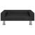 Sofa dla dzieci, czarna, 70x45x26,5 cm, aksamitna