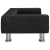 Sofa dla dzieci, czarna, 70x45x26,5 cm, aksamitna