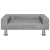 Sofa dla dzieci, jasnoszara, 70x45x26,5 cm, aksamit