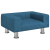 Sofa dla dzieci, niebieska, 50x40x26,5 cm, aksamitna