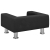 Sofa dla dzieci, czarna, 50x40x26,5 cm, aksamitna