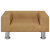 Sofa dla dzieci, brązowa, 50x40x26,5 cm, aksamitna
