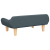 Sofa dla dzieci, ciemnoszara, 70x40x24 cm, obita tkaniną