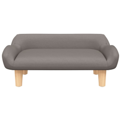 Sofa dla dzieci, kolor taupe, 70x40x24 cm, obita tkaniną