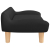 Sofa dla dzieci, czarna, 70x40x24 cm, obita tkaniną