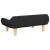 Sofa dla dzieci, czarna, 70x40x24 cm, obita tkaniną