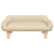 Sofa dla dzieci, kremowa, 70x40x24 cm, obita tkaniną
