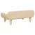 Sofa dla dzieci, kremowa, 70x40x24 cm, obita tkaniną