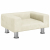 Sofa dla dzieci, kremowa, 50x40x26,5 cm, aksamitna