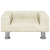 Sofa dla dzieci, kremowa, 50x40x26,5 cm, aksamitna