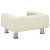 Sofa dla dzieci, kremowa, 50x40x26,5 cm, aksamitna