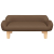 Sofa dla dzieci, brązowa, 70x40x24 cm, obita tkaniną