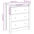 Szafka, 70x35x80 cm, lite drewno sosnowe