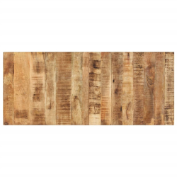 Blat do stołu, 140x60x(2,5-2,7) cm, surowe drewno mango