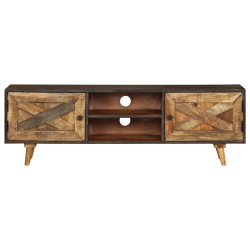 Szafka pod telewizor, lite drewno mango, 140 x 30 x 45 cm