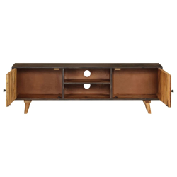 Szafka pod telewizor, lite drewno mango, 140 x 30 x 45 cm