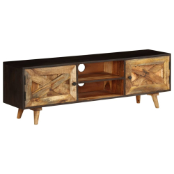 Szafka pod telewizor, lite drewno mango, 140 x 30 x 45 cm
