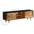 Szafka pod telewizor, lite drewno mango, 140 x 30 x 45 cm