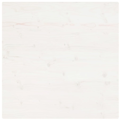 Blat stołu, biały, 70x70x2,5cm, lite drewno sosnowe, kwadratowy