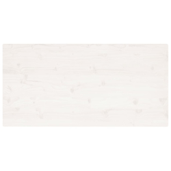 Blat stołu, biały, 110x55x2,5 cm, lita sosna, prostokątny