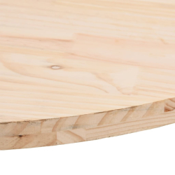Blat stołu, 70x35x2,5 cm, lite drewno sosnowe, owalny