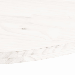 Blat stołu, biały, 90x45x2,5 cm, lite drewno sosnowe, owalny
