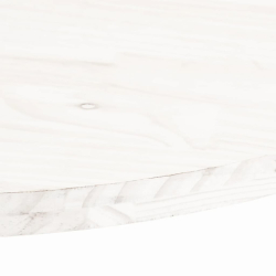 Blat stołu, biały, 90x45x2,5 cm, lite drewno sosnowe, owalny