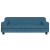 Sofa dla dzieci, niebieska, 90x53x30 cm, aksamit