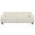 Sofa dla dzieci, kremowa, 90x53x30 cm, aksamit