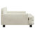 Sofa dla dzieci, kremowa, 90x53x30 cm, aksamit