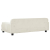 Sofa dla dzieci, kremowa, 90x53x30 cm, aksamit