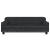 Sofa dla dzieci, czarna, 90x53x30 cm, aksamit