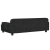 Sofa dla dzieci, czarna, 90x53x30 cm, aksamit