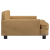 Sofa dla dzieci, brązowa, 90x53x30 cm, aksamit