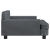 Sofa dla dzieci, ciemnoszara, 90x53x30 cm, aksamit