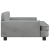 Sofa dla dzieci, jasnoszara, 90x53x30 cm, aksamit