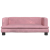 Sofa dla dzieci, różowa, 80x45x30 cm, aksamit
