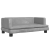 Sofa dla dzieci, jasnoszara, 80x45x30 cm, aksamit