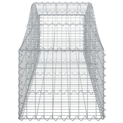 Kosze gabionowe, 40 szt, 200x50x40/60 cm, galwanizowane żelazo
